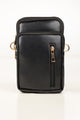 Black Cross Body Wallet