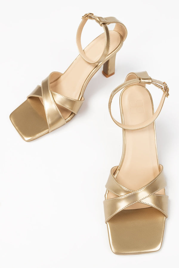 Women Golden Heels