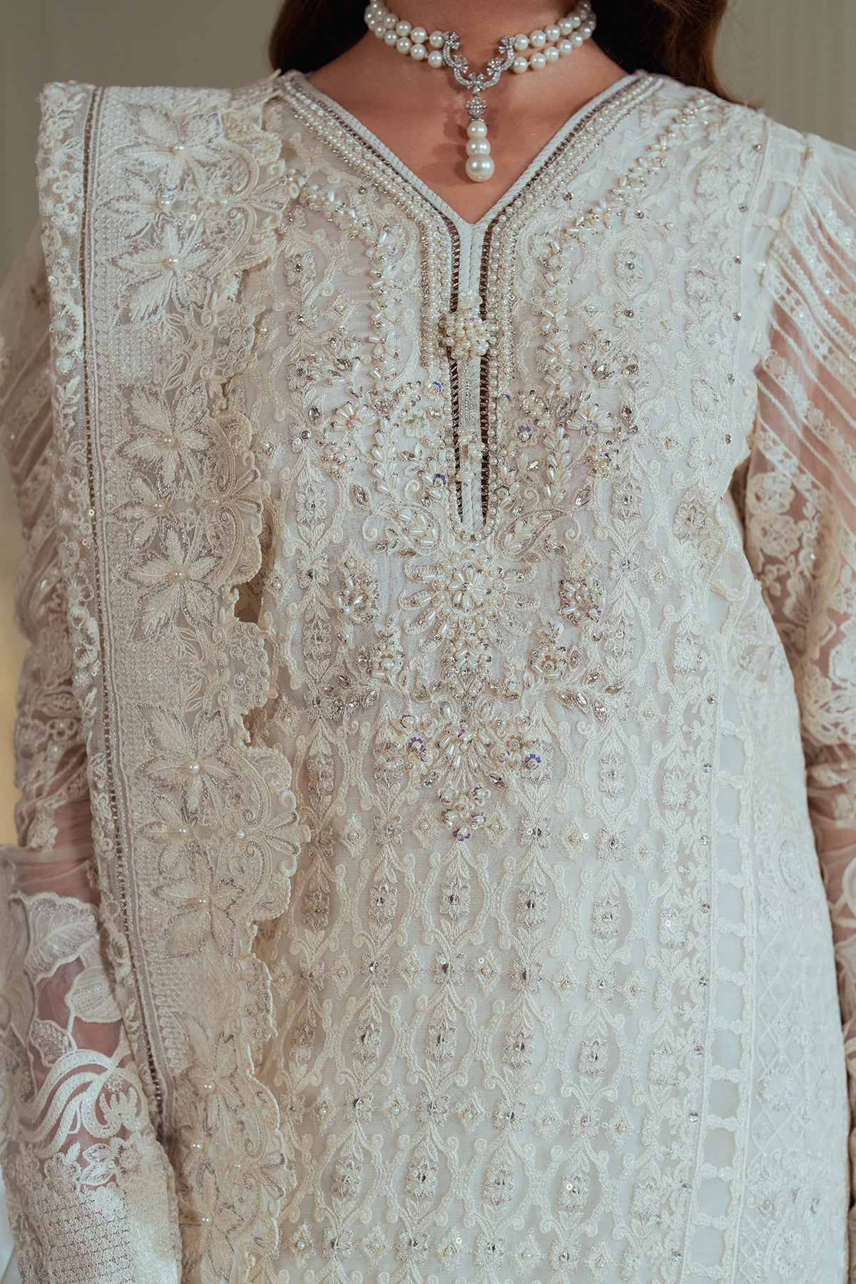 Embroidered Chiffon Ch13-02 Stitched