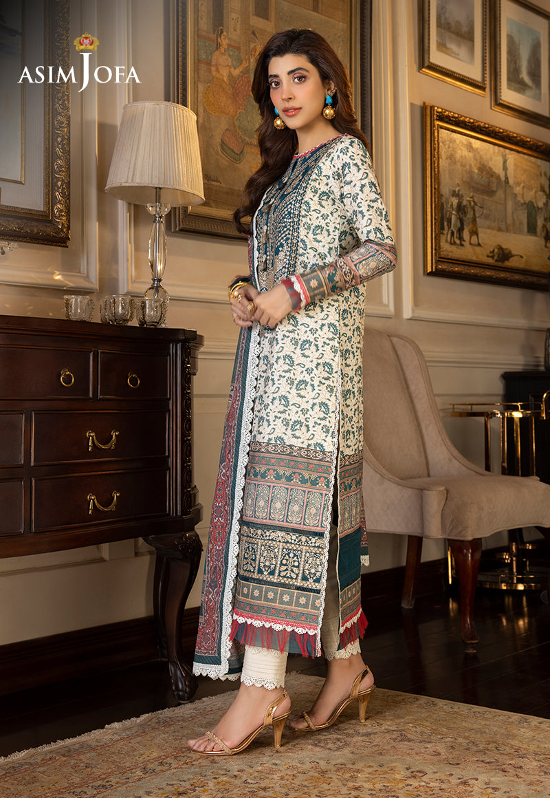 AJS-29 EMBROIDERED LAWN 2 PCS