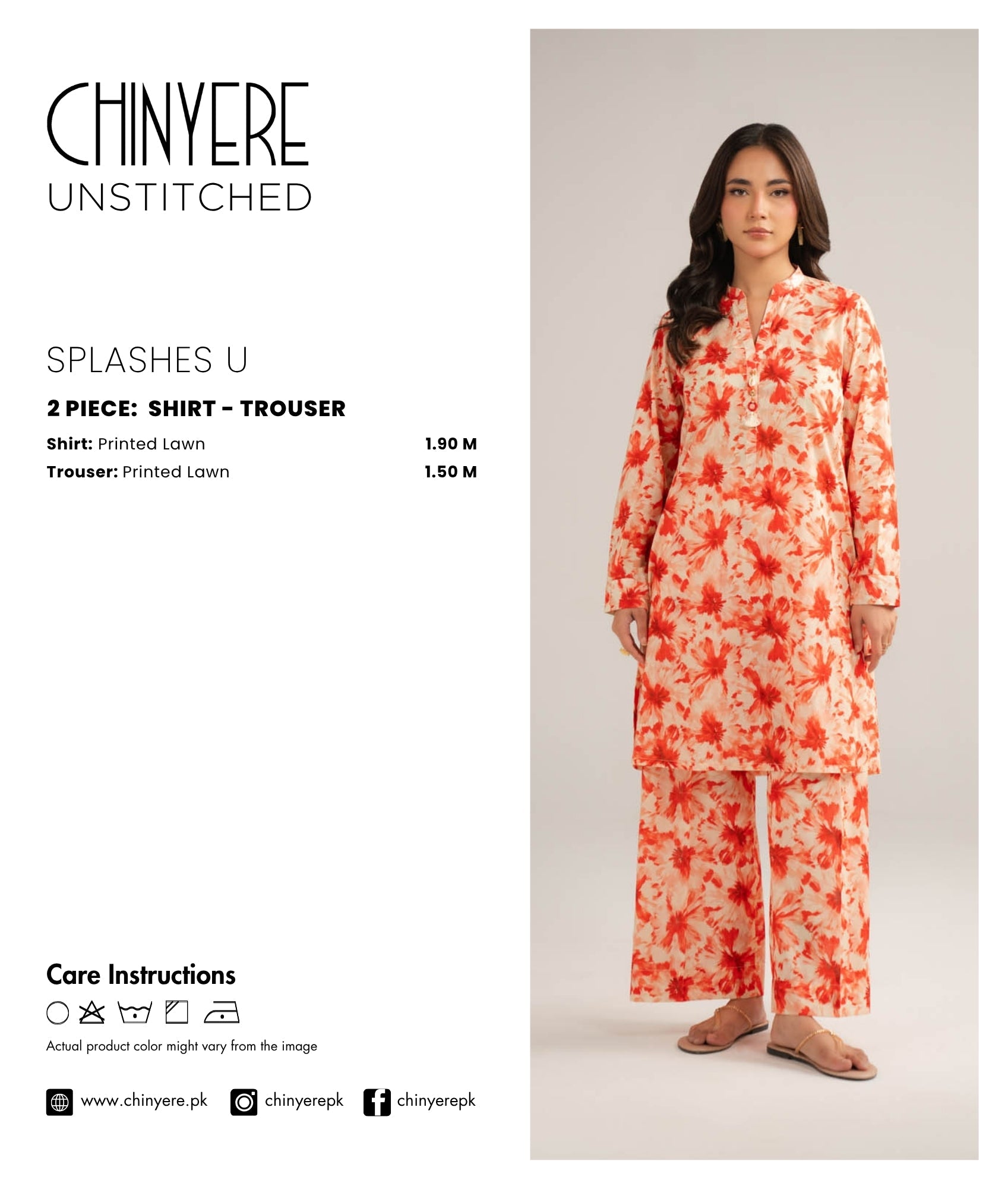 2 Piece Lawn Printed Unstitched Suit (UC0087)