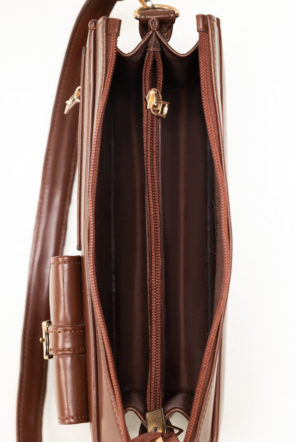 Dark Brown Shoulder Bag Ibs-Shb25-035