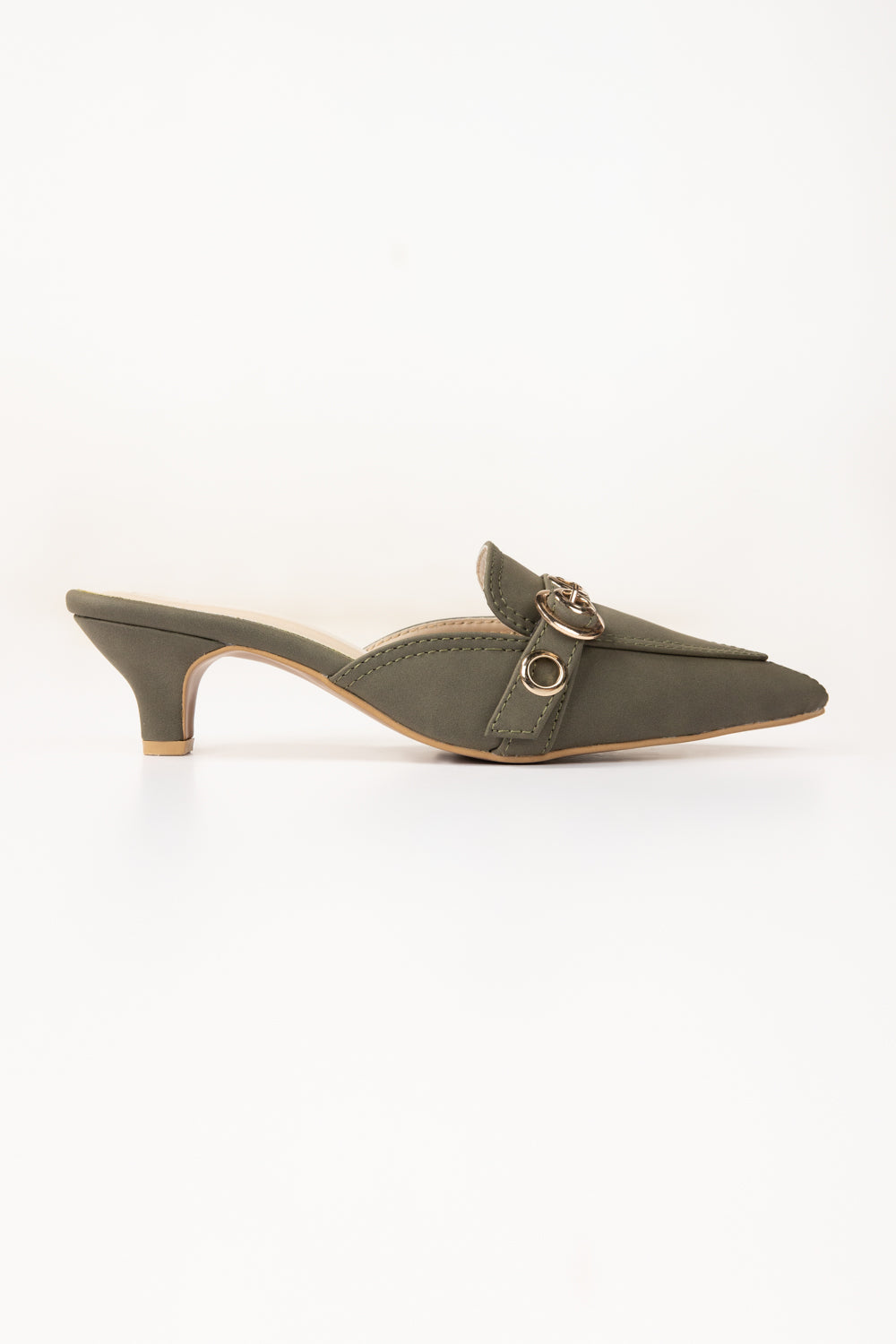 Olive Green Mules Ifs-Mls25-001