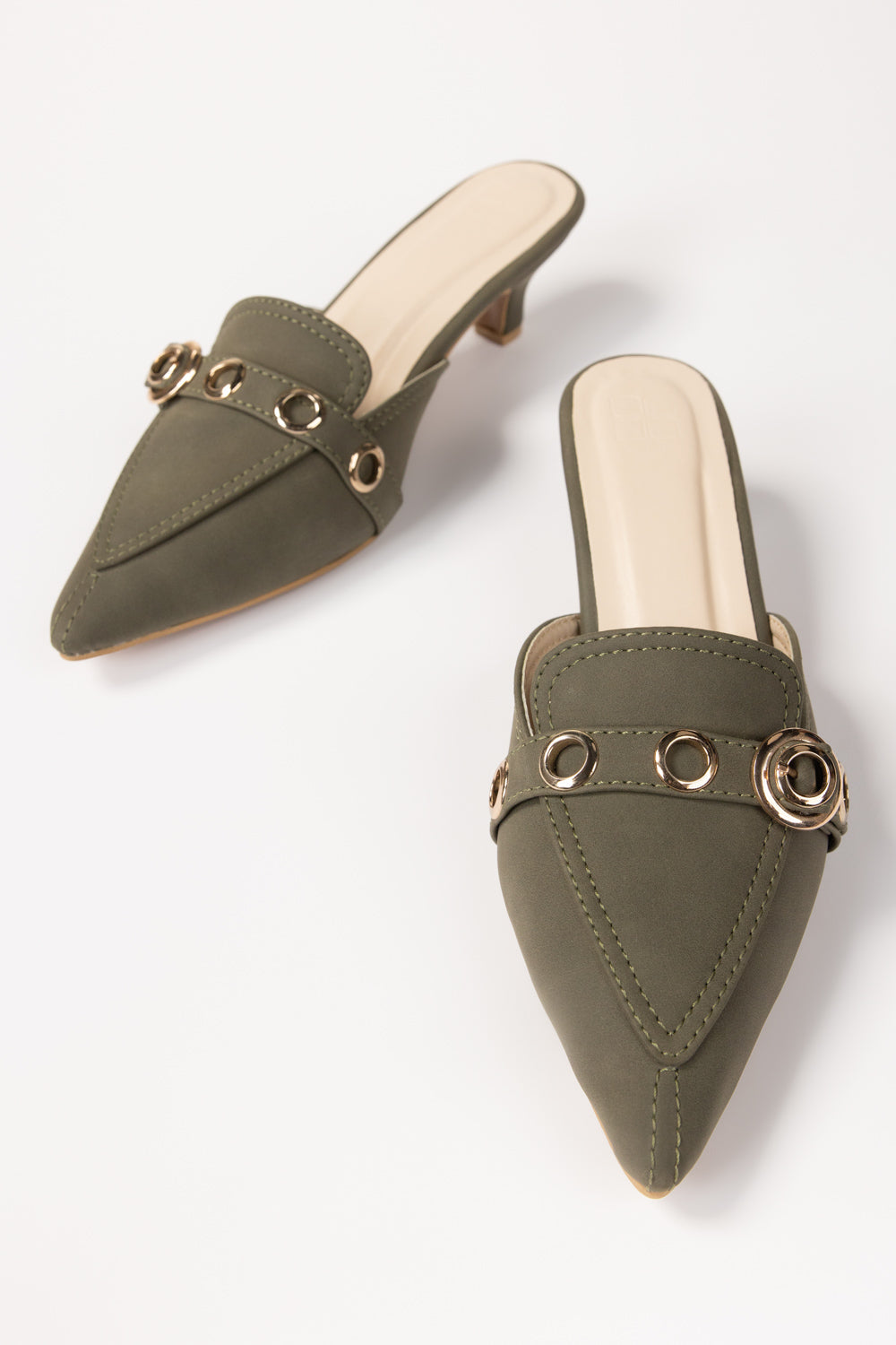 Olive Green Mules