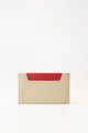 Red Beige Card Holder