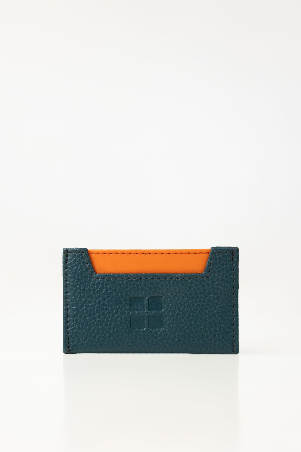 Orange Teal Card Holder