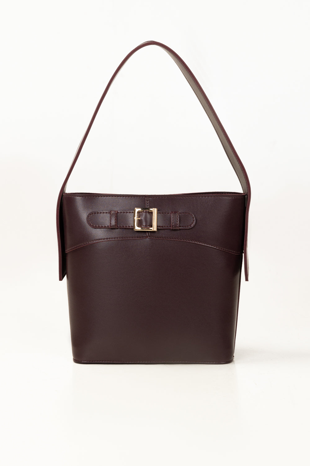 Maroon Bucket Bag