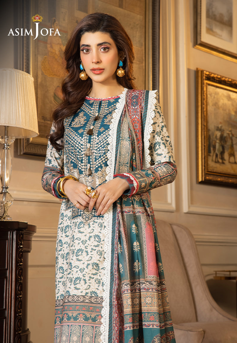 AJS-29 EMBROIDERED LAWN 2 PCS