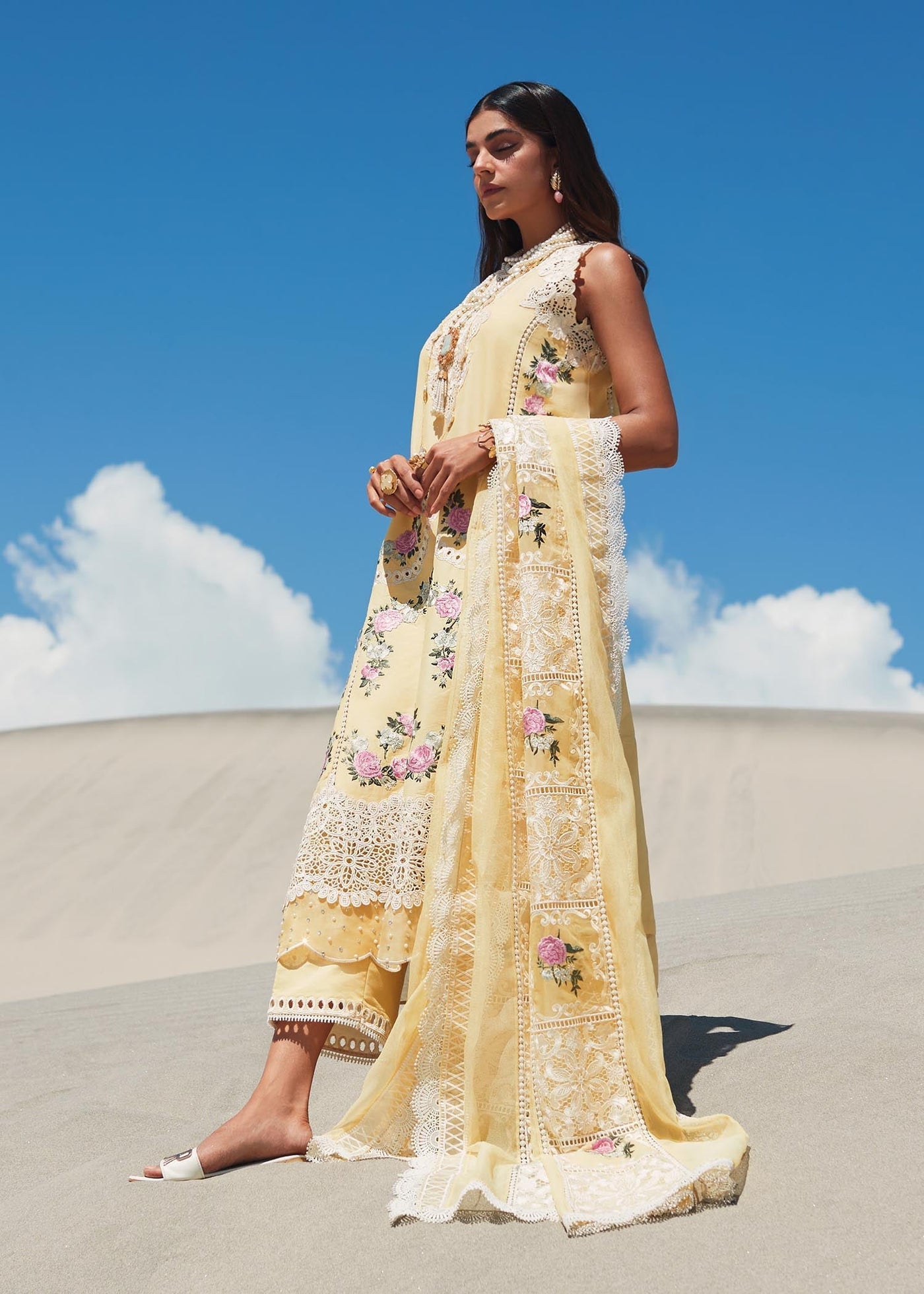 3 Piece Embroidered Lawn Suit