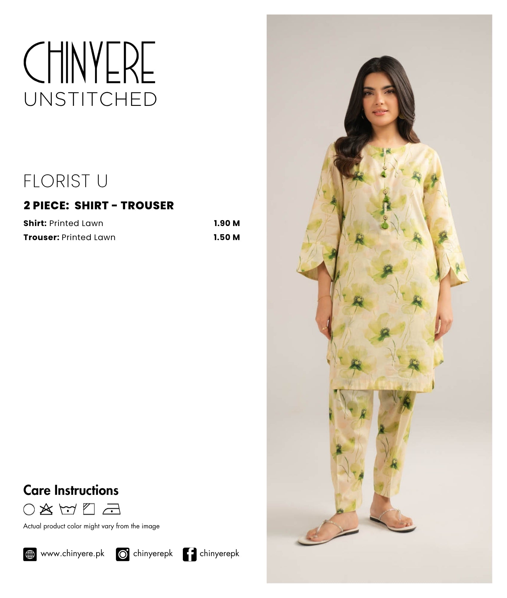 2 Piece Lawn Printed Unstitched Suit (UC0086)