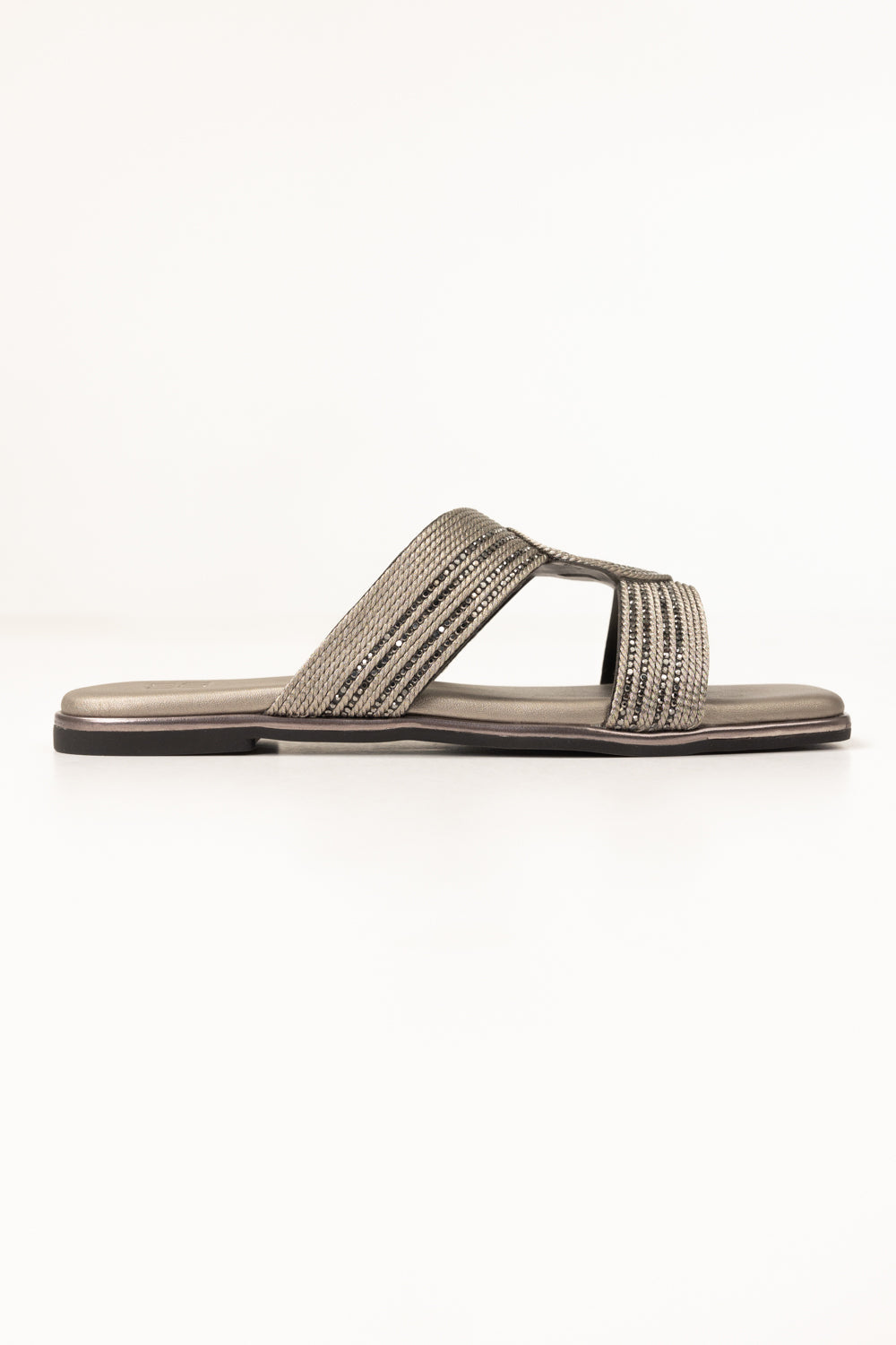 Gun Metal Slippers
