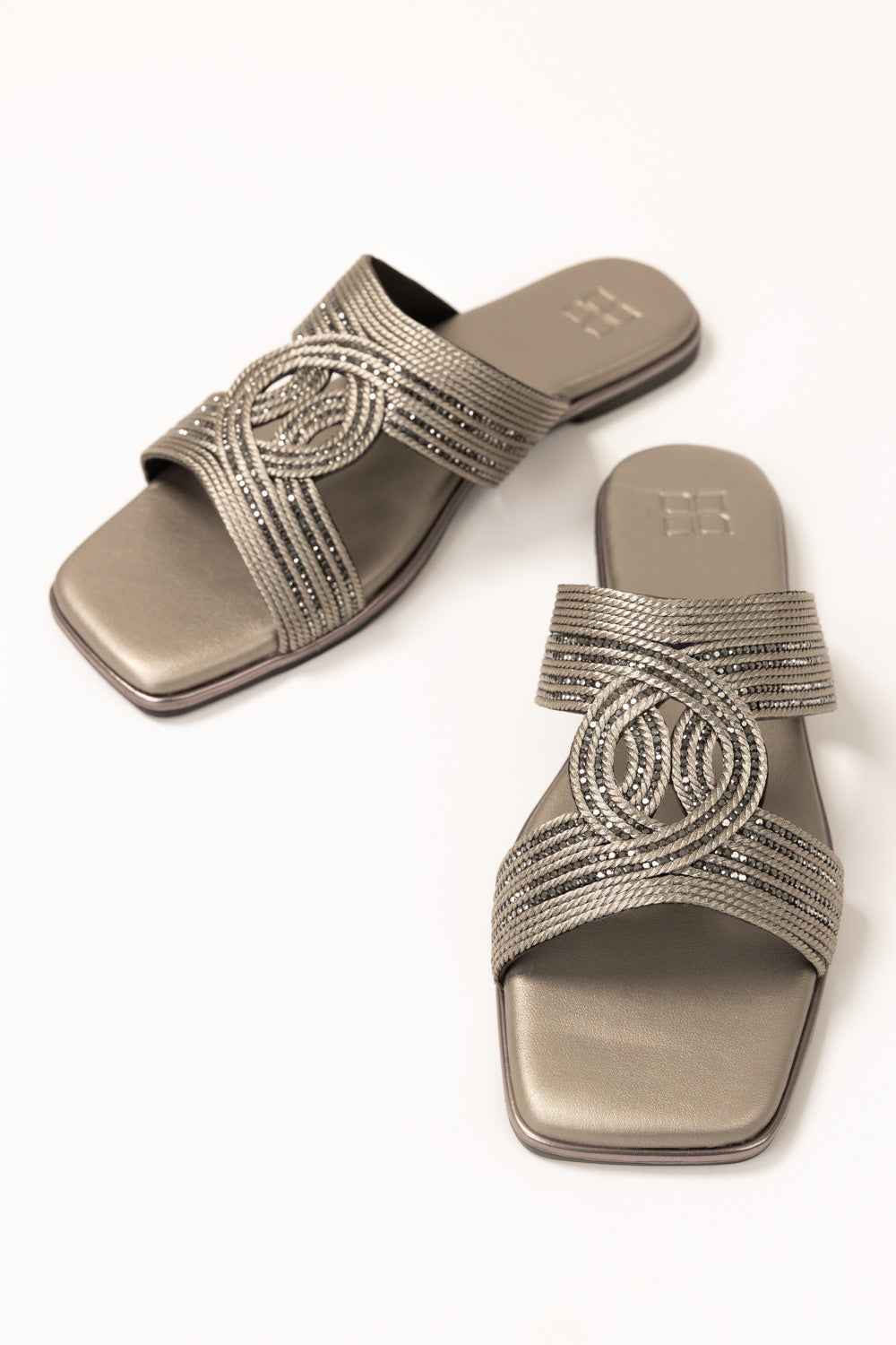 Gun Metal Slippers