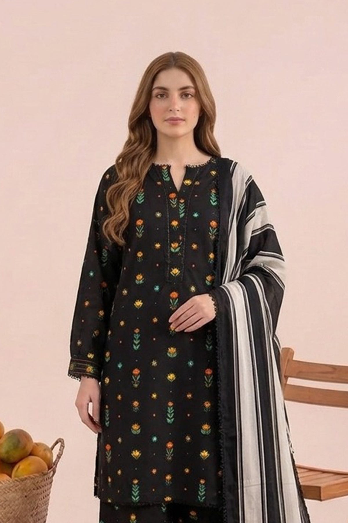 3-PC Stitched Embroidered CPM-6-220