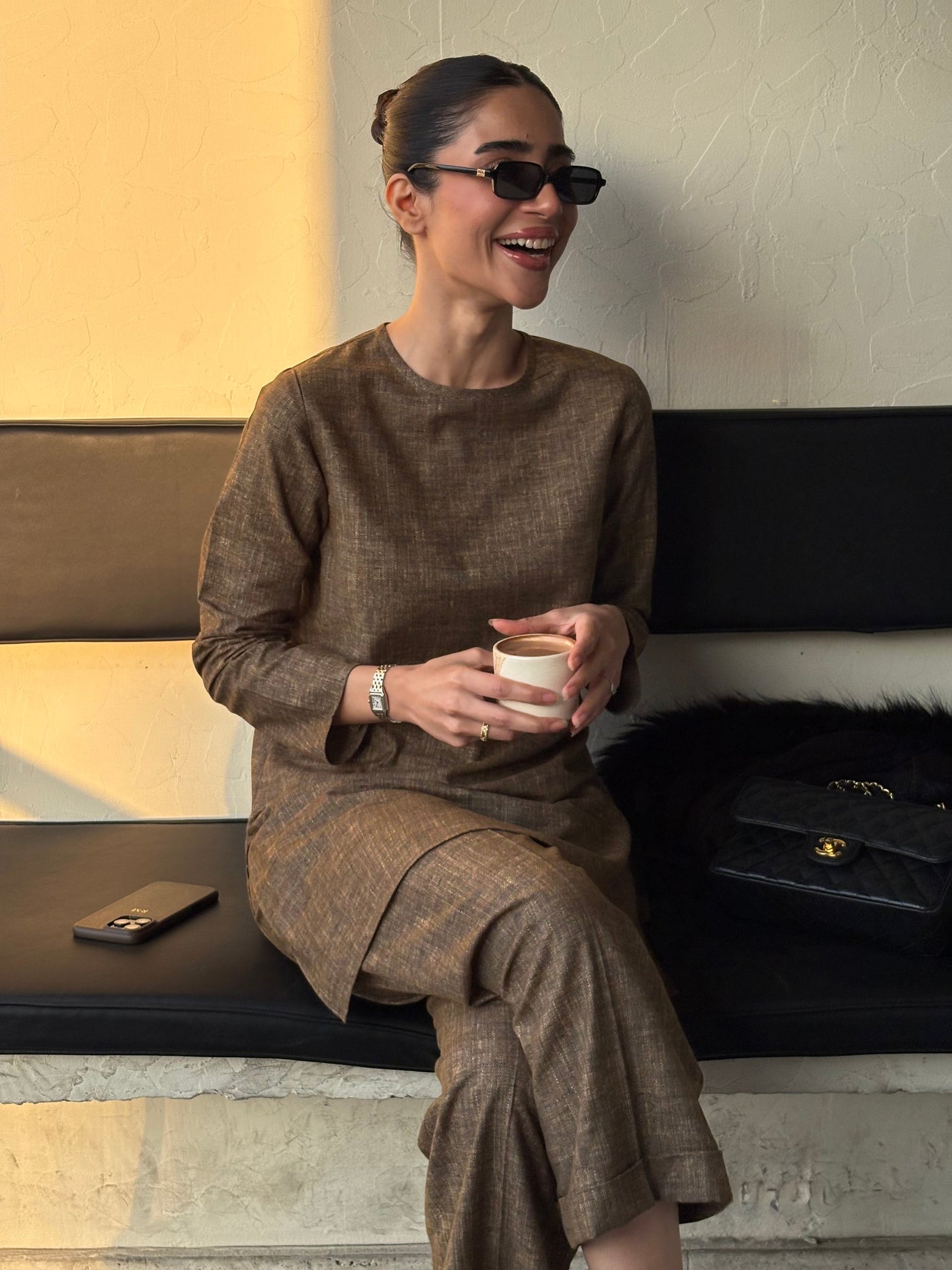 Deep Heathered Brown G-Suit
