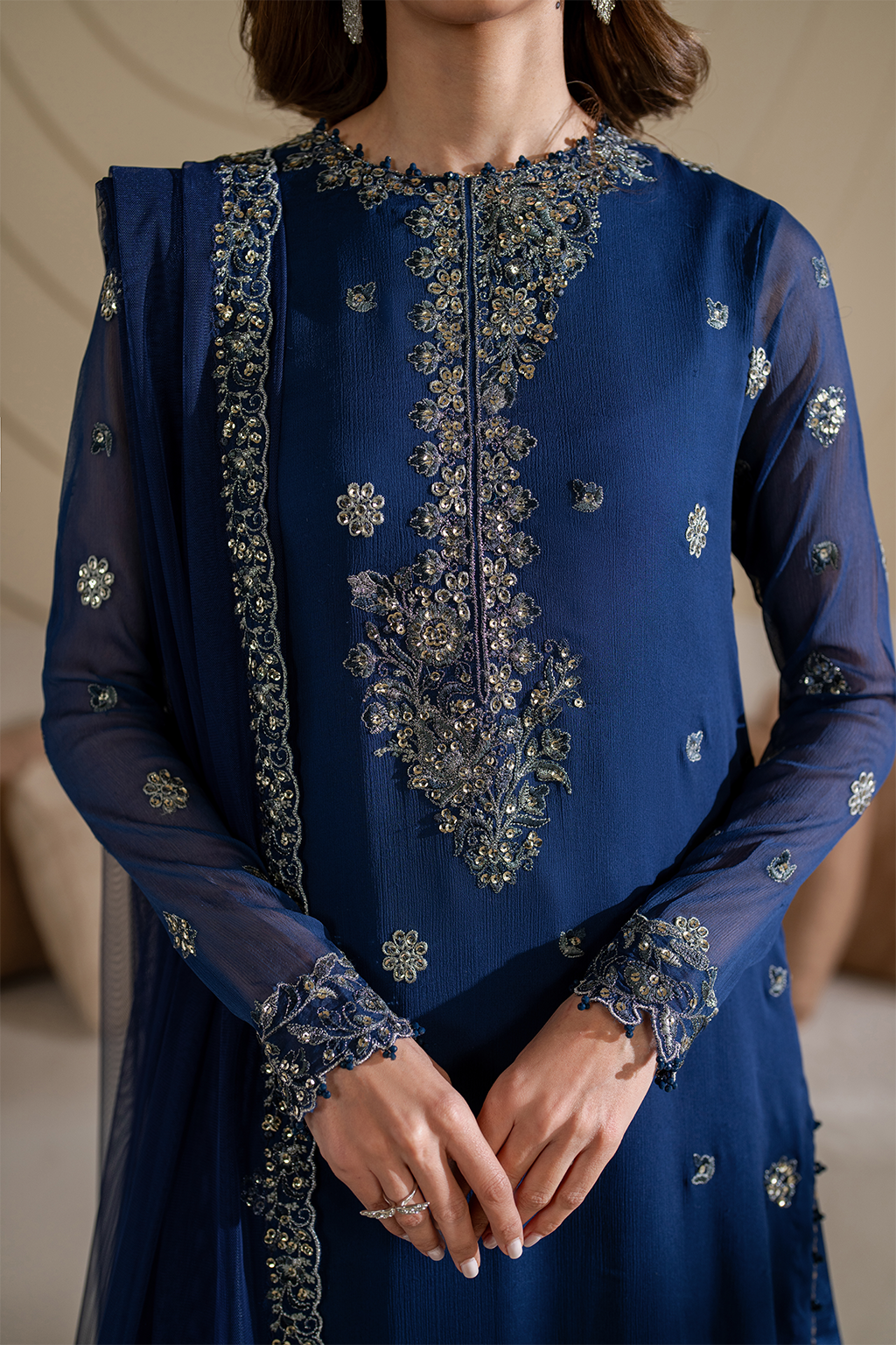 CC-60  Embroidered Net