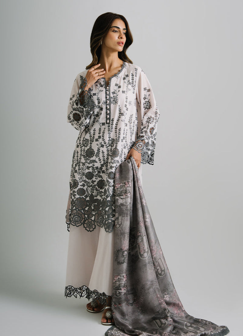 3 Pc Embroidered Suit