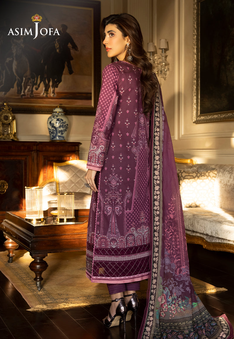 AJS-28 EMBROIDERED LAWN 2 PCS