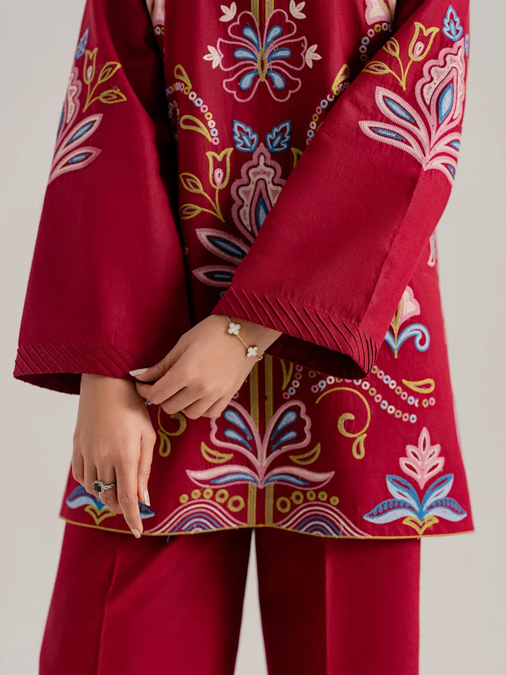 Elestra | 2Pc Embroidered Cotton Set