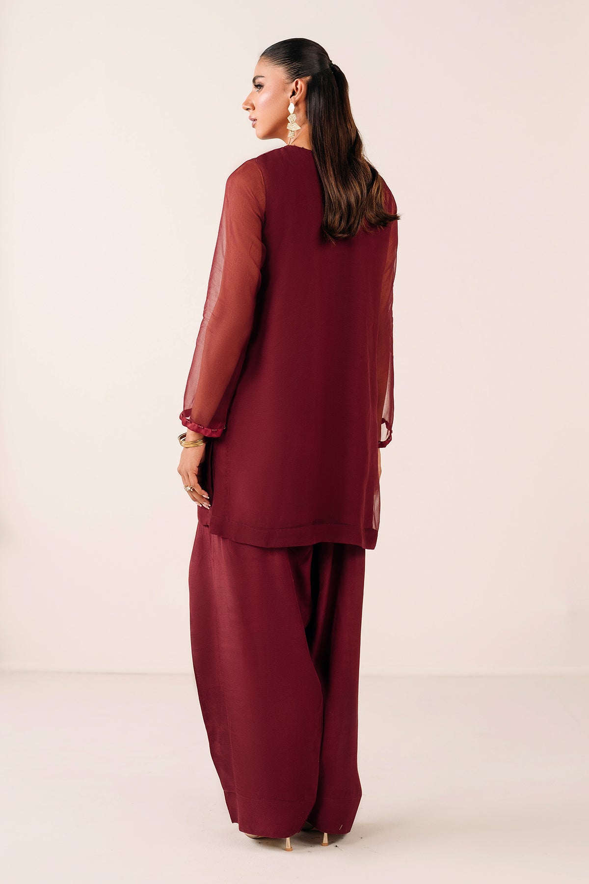 PLAIN CHIFFON SHIRT PR-1119