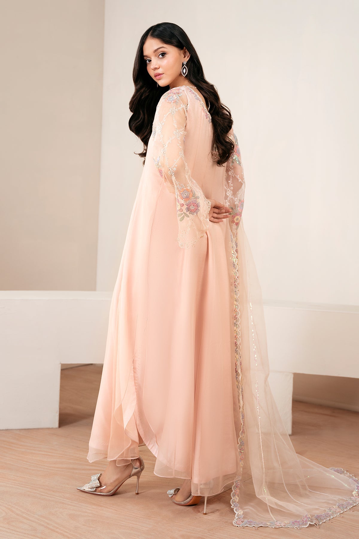 EMBROIDERED CHIFFON PR-1054