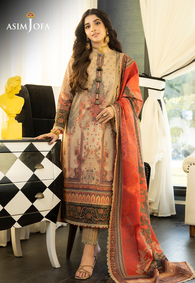 AJS-05 EMBROIDERED LAWN 2 PCS