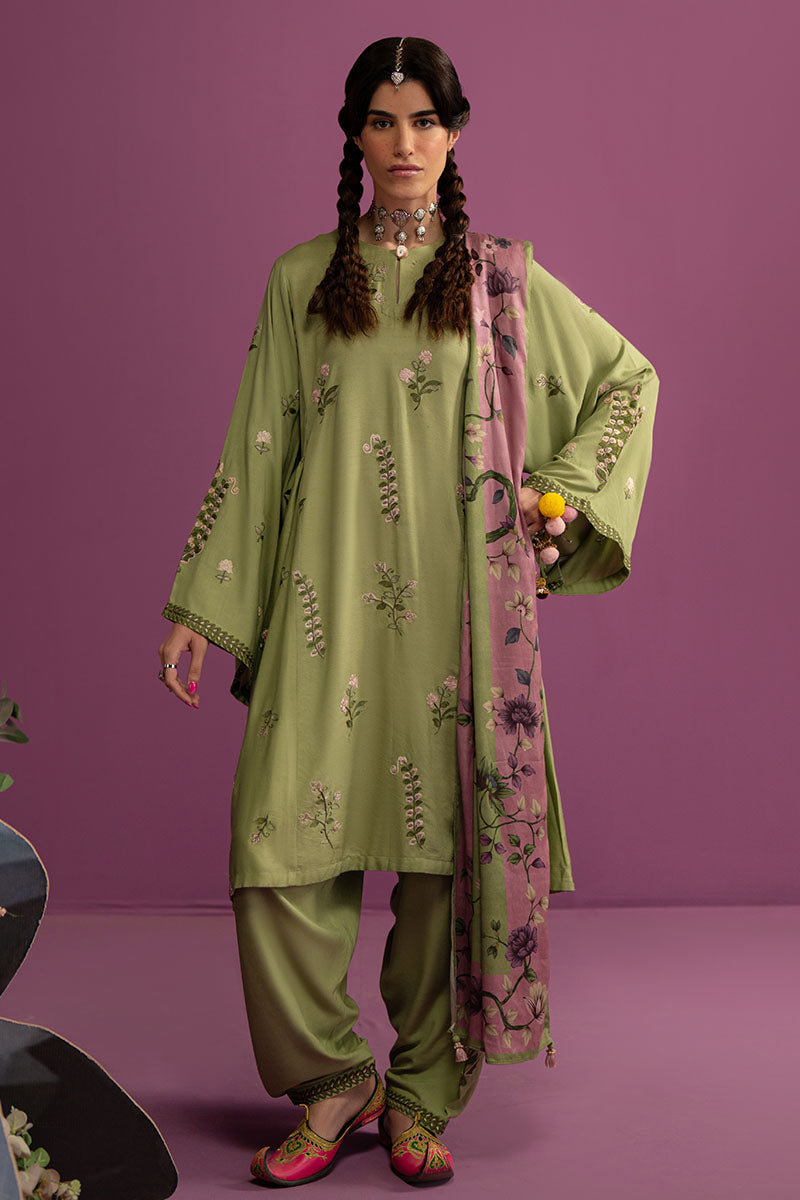 Tranquil Sage-3 Pc (Shirt, Trouser & Dupatta)