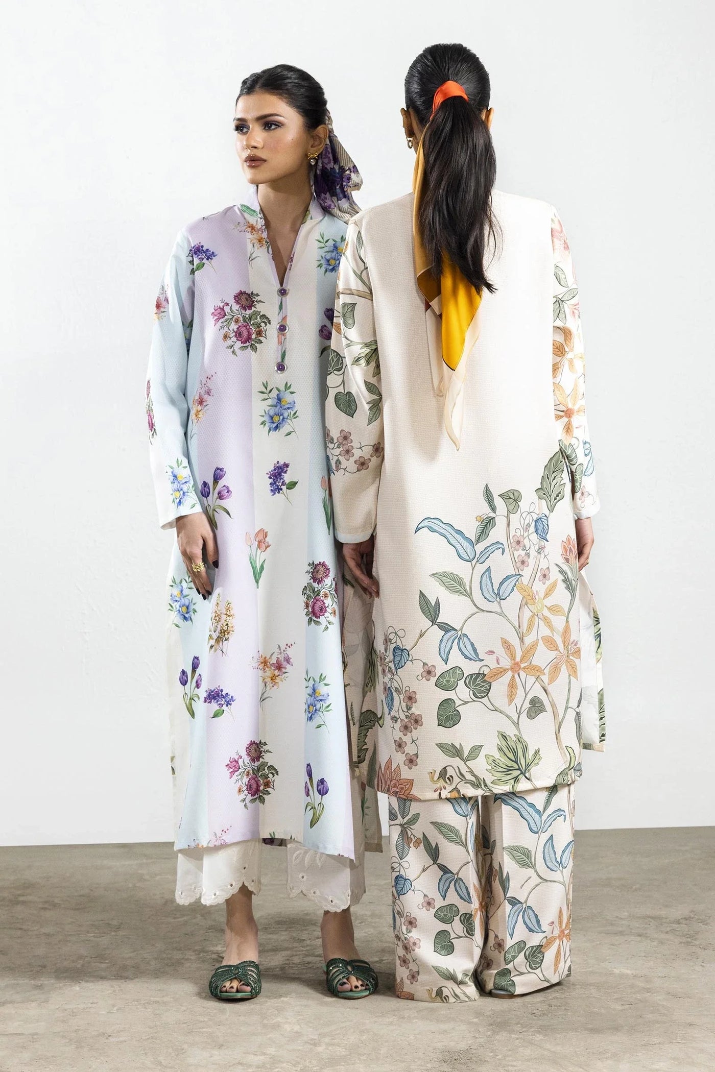 Stitched Blended Jacquard Shirt + Culotte