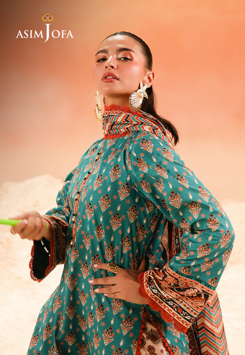 AJUBU-30 Printed Lawn 3 Pcs