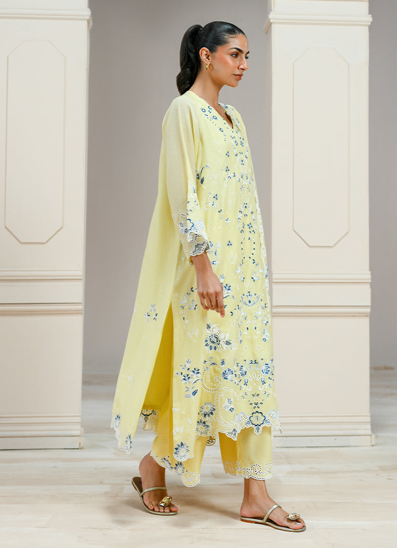 Embroidered 3 PC Suit - 15813501504040