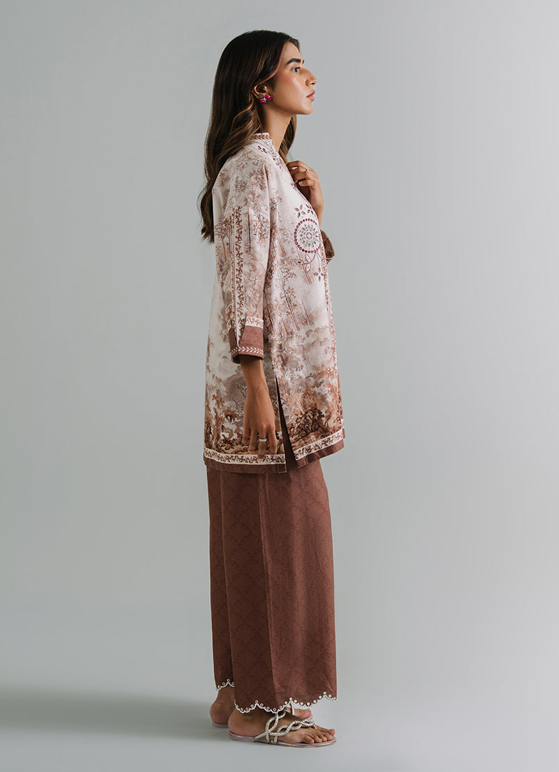 Printed Embroidered Co-Ord Set