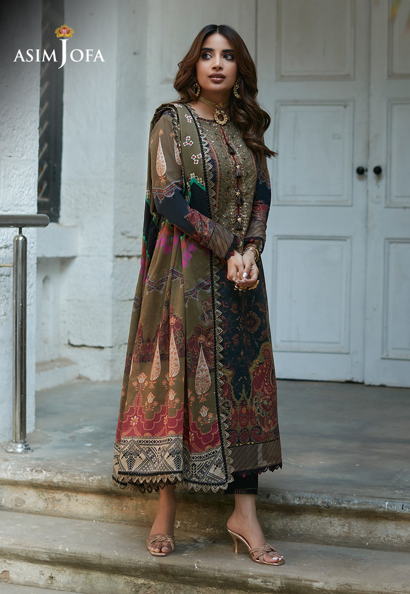 AJS-22 EMBROIDERED LAWN 2 PCS