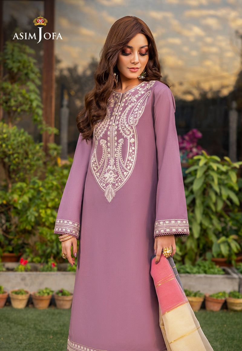 AJPB-98 EMBROIDERED RAW SILK 3 PCS