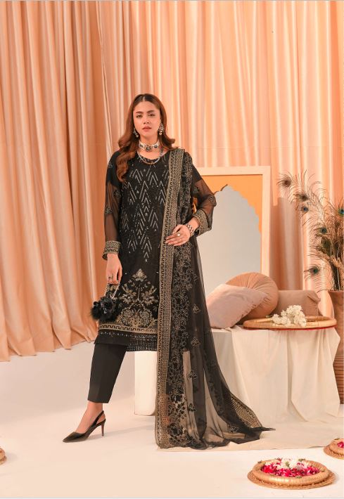 Design 2 - Raven Gold (Unstitched)
