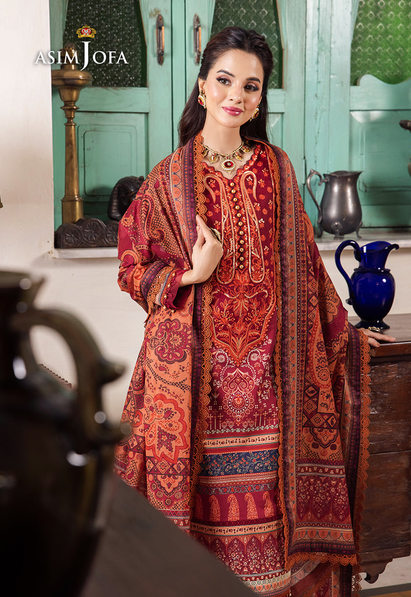 AJRW-26 DESIGNERS STITCHED PREMIUM WINTER COTTON 3 PCS
