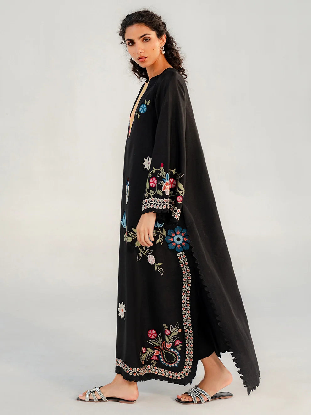 Onyx - 2Pcs Raw Silk Ensemble