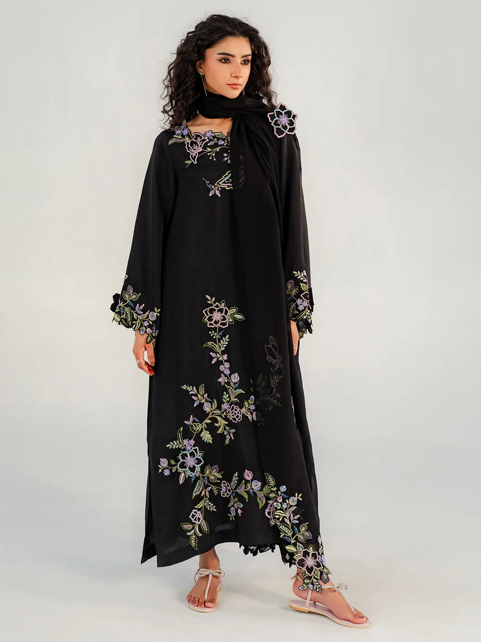 NOIR VINE - 3pcs Rawsilk Silk Ensemble
