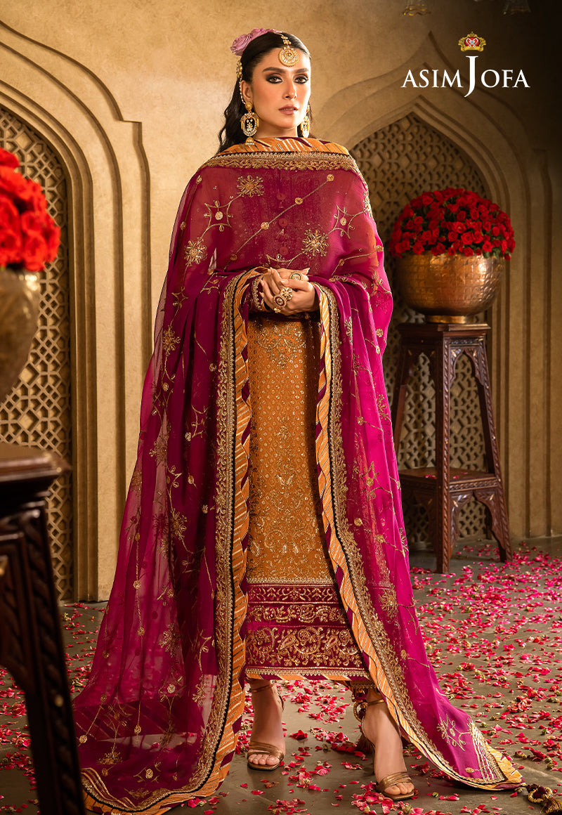 AJVF-07 EMBROIDERED CHIFFON 3 PCS