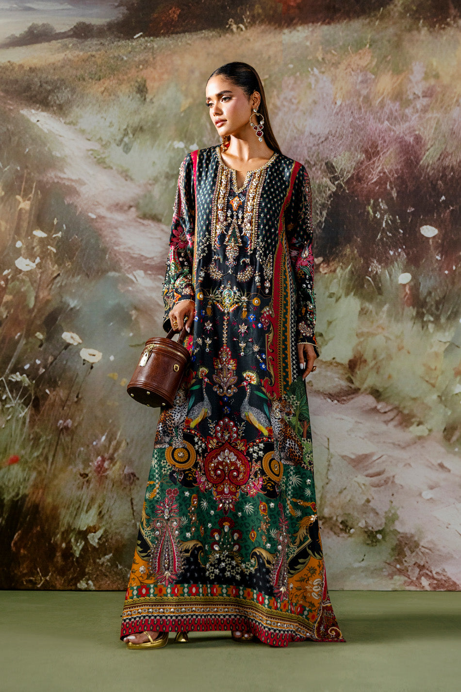 Midnight Meadow Kaftan (D-11)