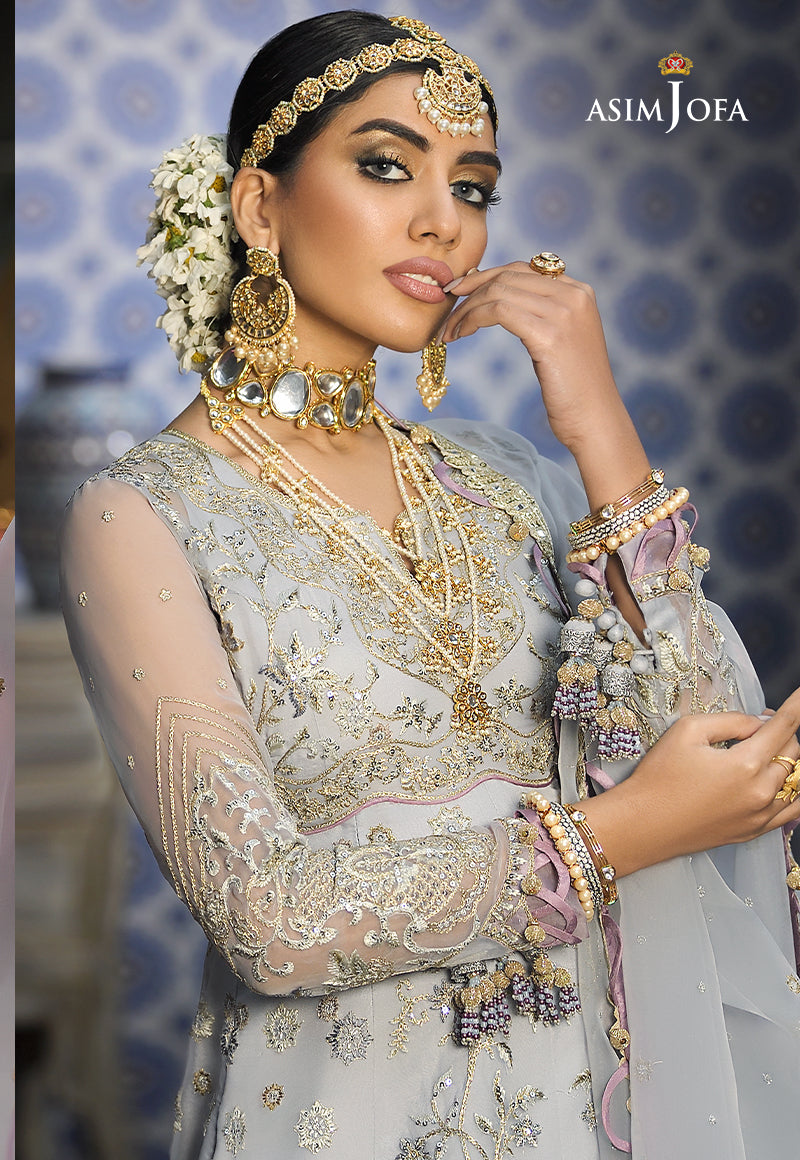 AJR-11 EMBROIDERED ORGANZA 3 PCS
