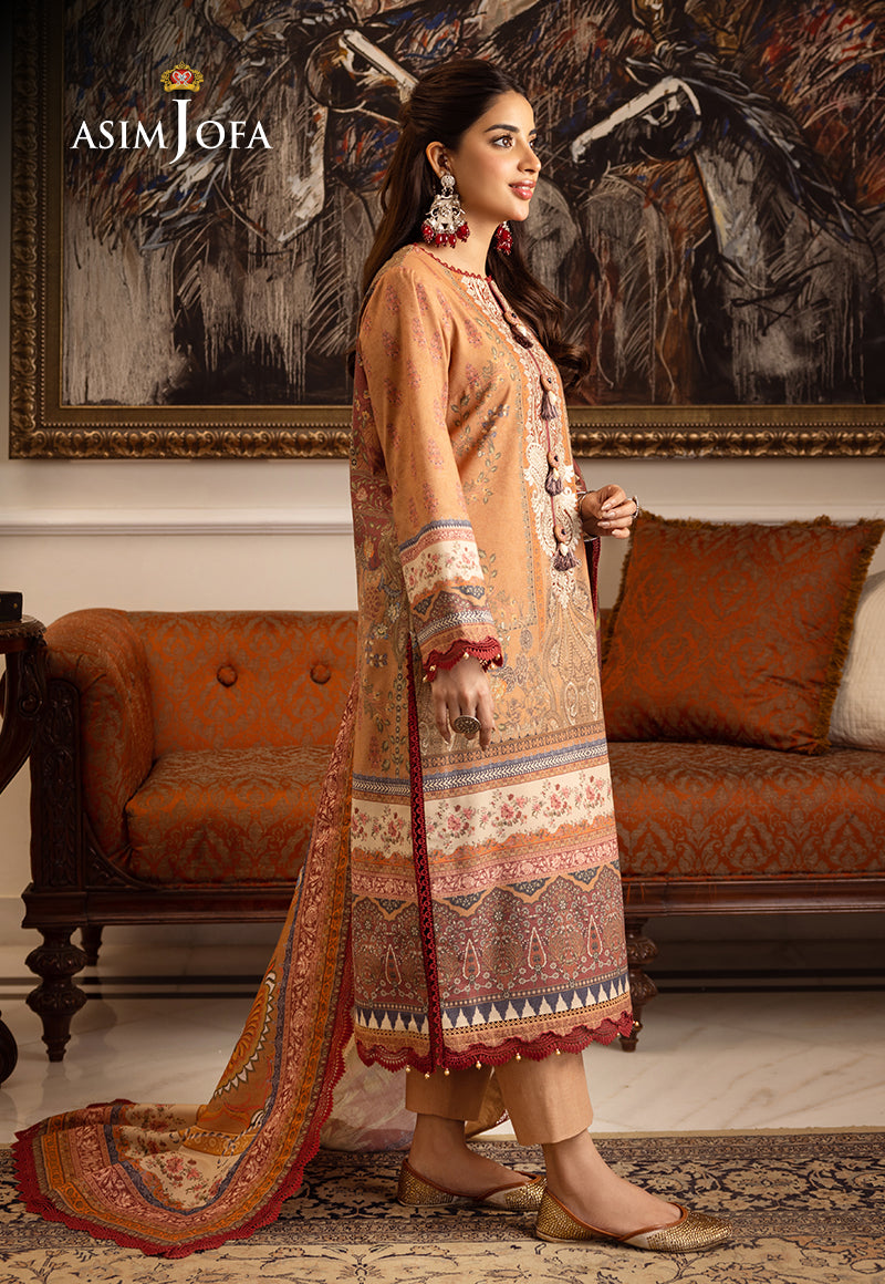 AJIW-10 EMBROIDERED KARANDI 3 PCS