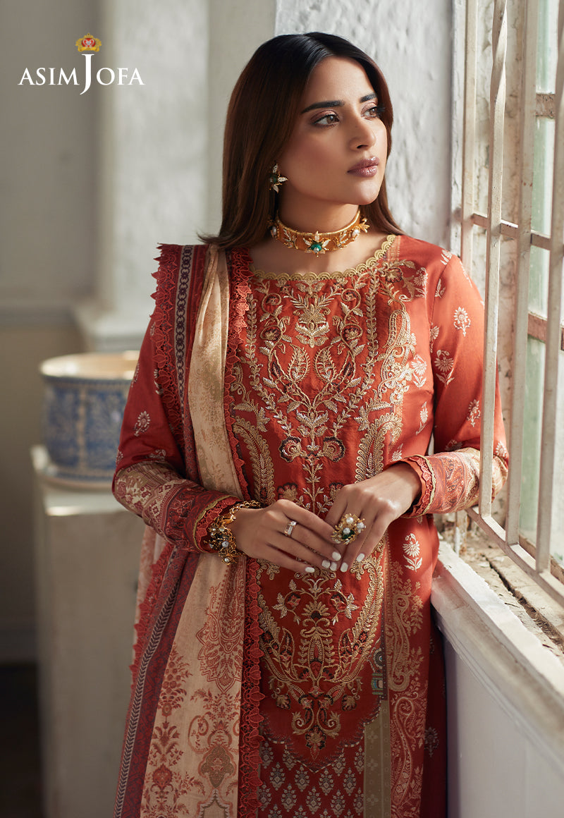 AJS-15 EMBROIDERED LAWN 2 PCS