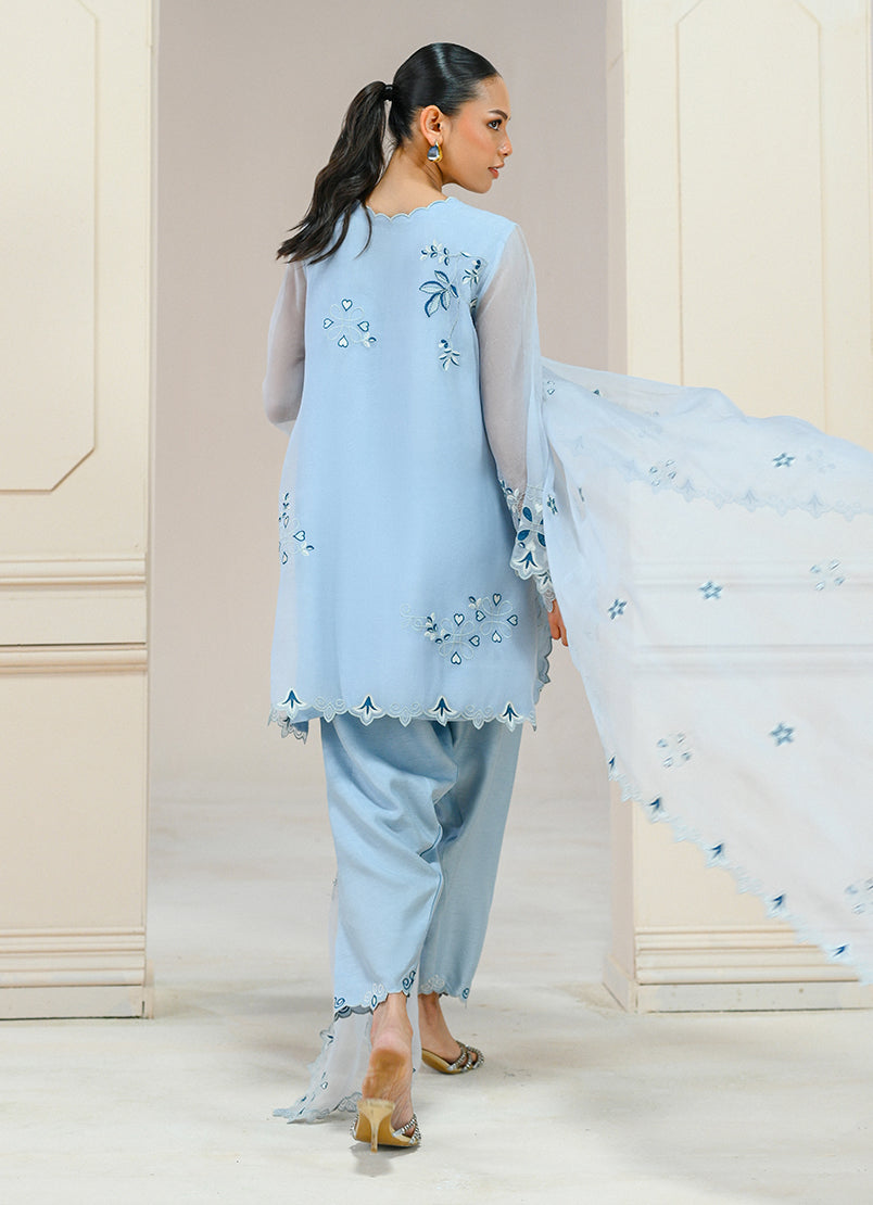 Embroidered 3 PC Suit - 15725501302040
