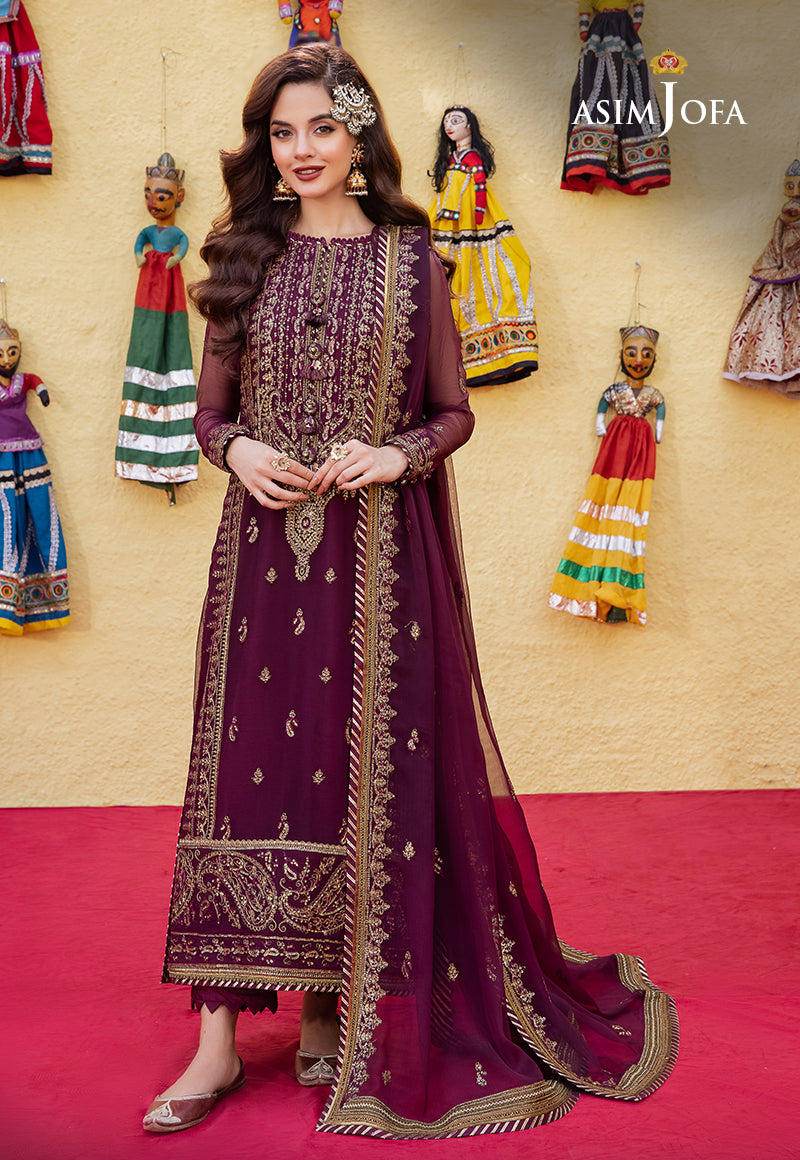 Ajab-03 Embroidered Chiffon 3 Pcs