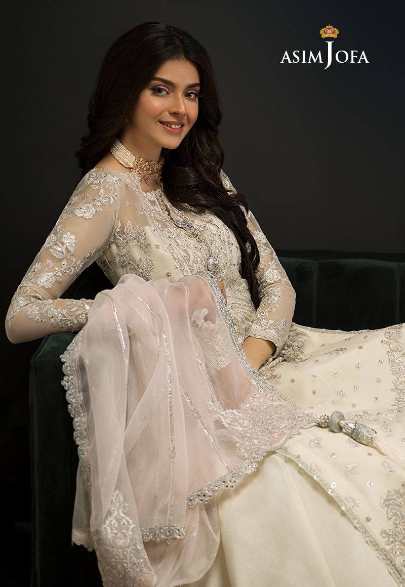 AJN-21 EMBROIDERED ORGANZA 3 PCS
