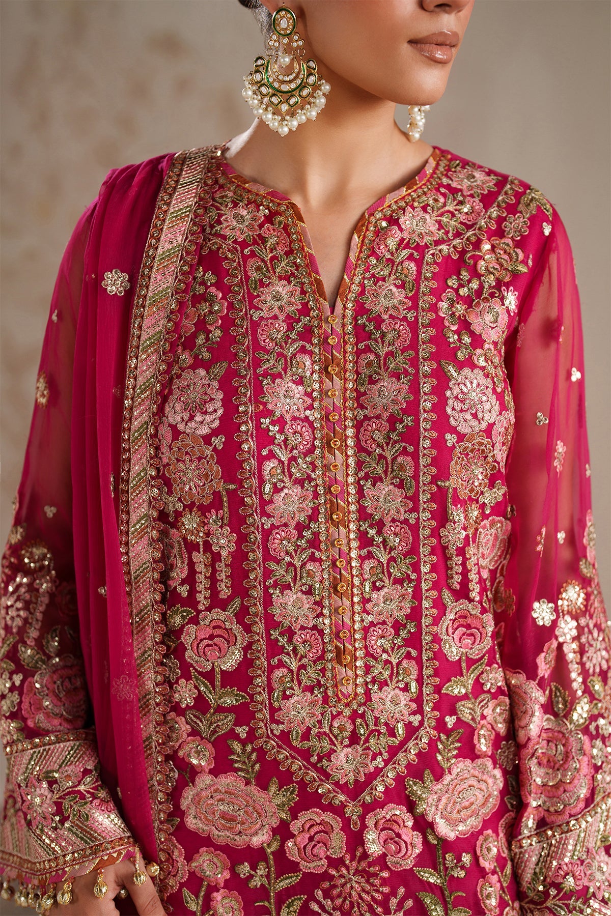 EMBROIDERED CHIFFON UF-4363