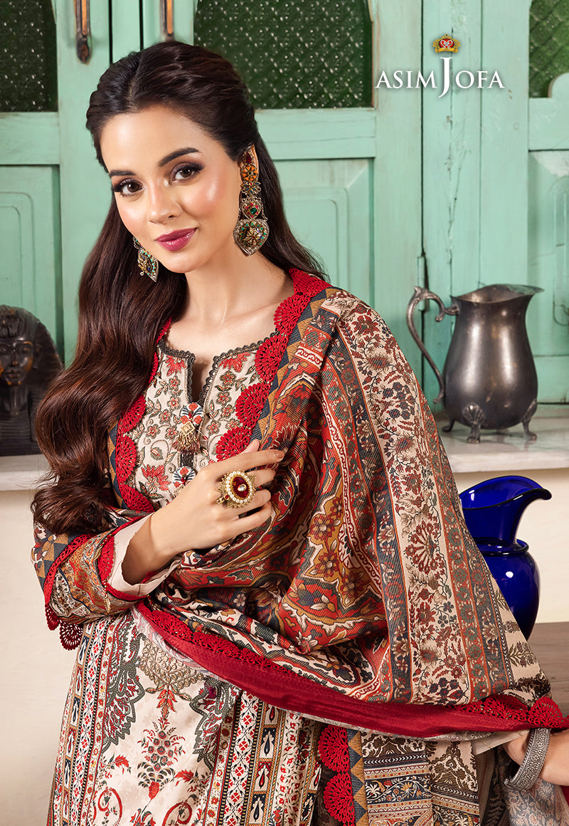 AJRW-22 DESIGNERS STITCHED PREMIUM WINTER COTTON 3 PCS