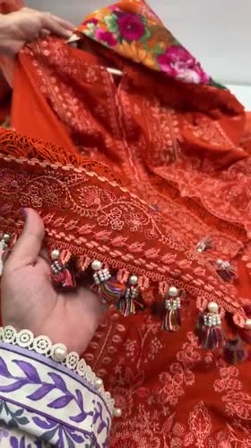 Aneelas Luxury Lawn Emb 3pc Silk Print Duppata [LUX-26-101-A] [Dispatch Time 2 Months]