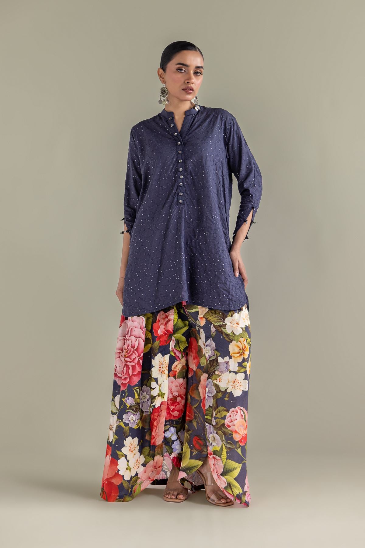 V-Neck Floral Co-ords