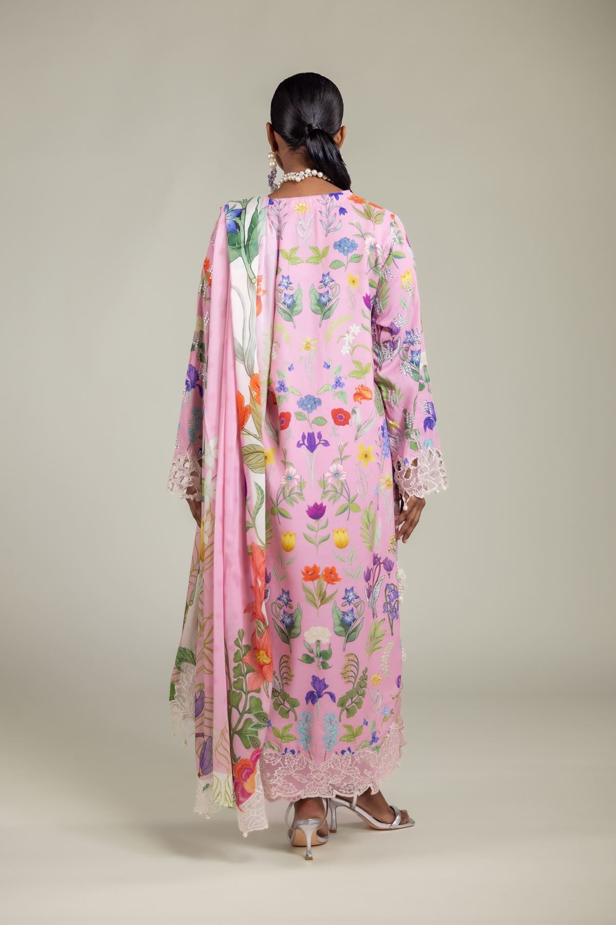 Floral Embroidered Suit
