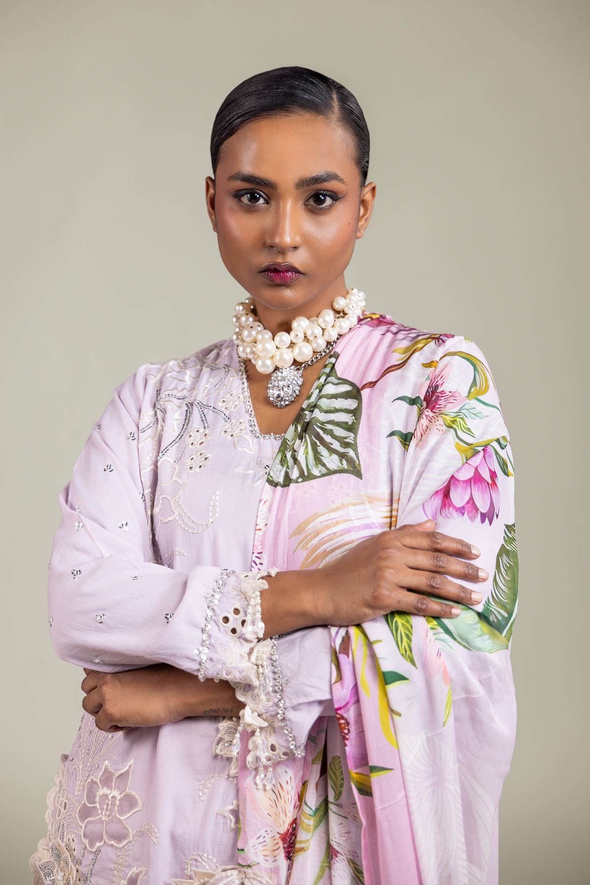 3-Piece Embroidered Suit